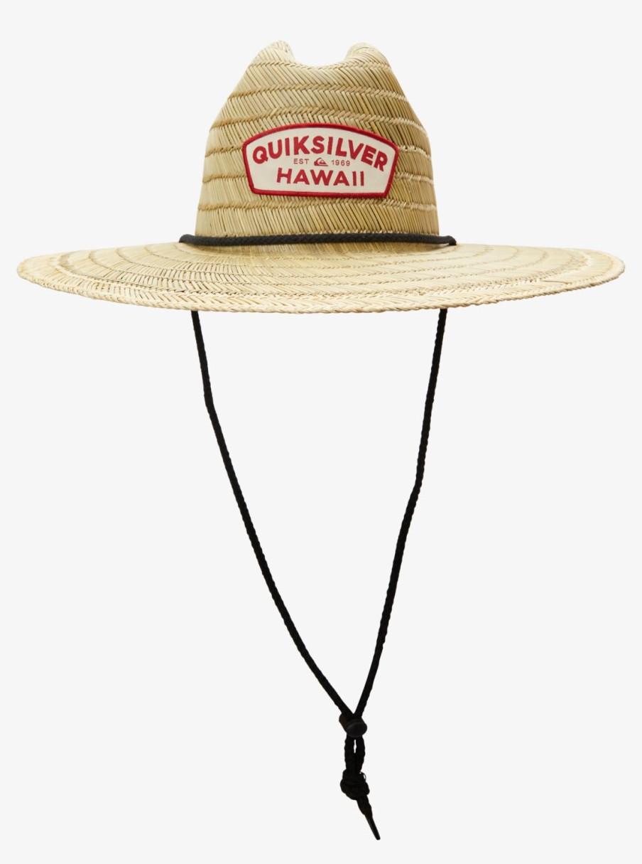 Mens Quiksilver Hats | Destinado Pierside Hat Sun Protection Black/Hawaii