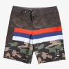 Mens Quiksilver Boardshorts | Surfsilk Hawaii Stripe 20" Boardshorts Thyme