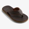 Boys Quiksilver Sandals | Boy'S 8-16 Carver Nubuck Sandals Demitasse - Solid