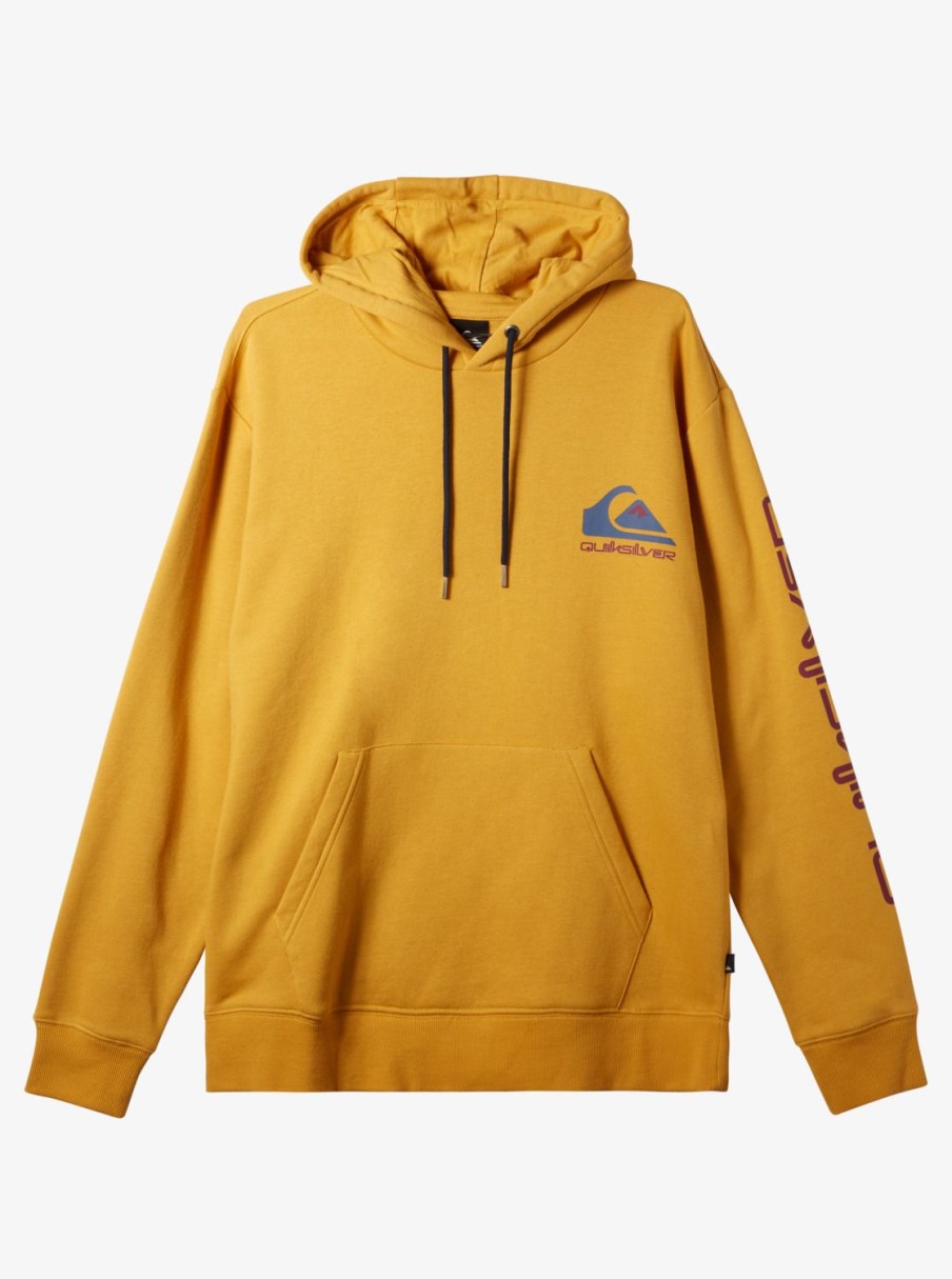 Mens Quiksilver Sweatshirts & Hoodies | Omni Logo Hoodie Mustard