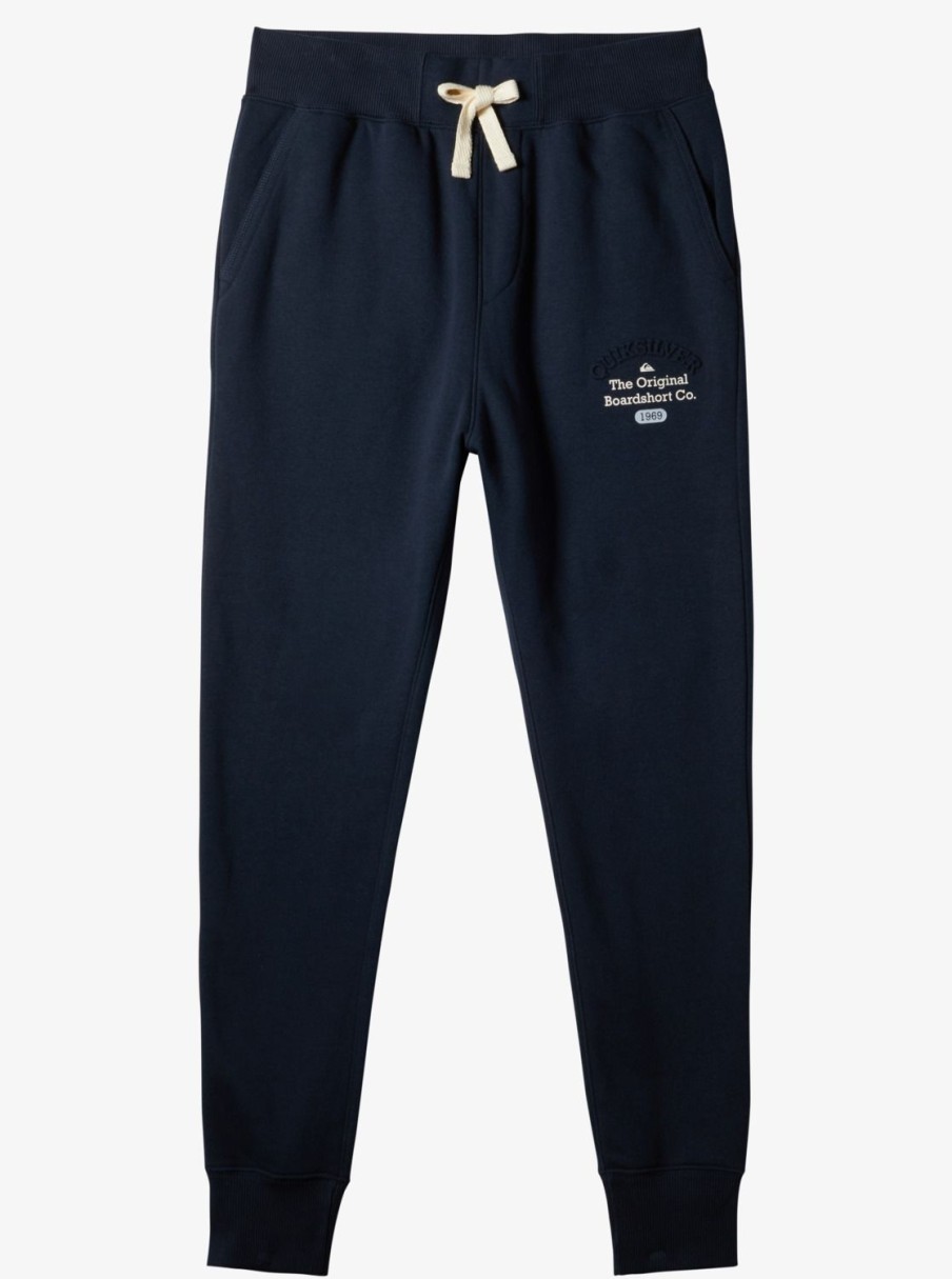 Mens Quiksilver Pants | Emboss Slim Joggers Navy Blazer