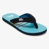 Mens Quiksilver Sandals | Molokai Layback Sandals For Men Black/Blue/Black