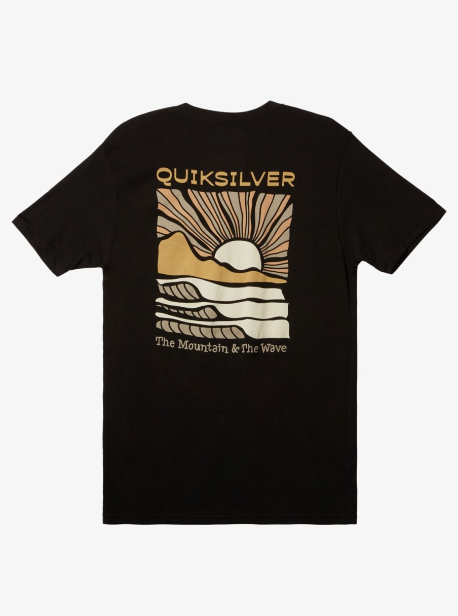 Mens Quiksilver Tees | Sea Brigade T-Shirt Black