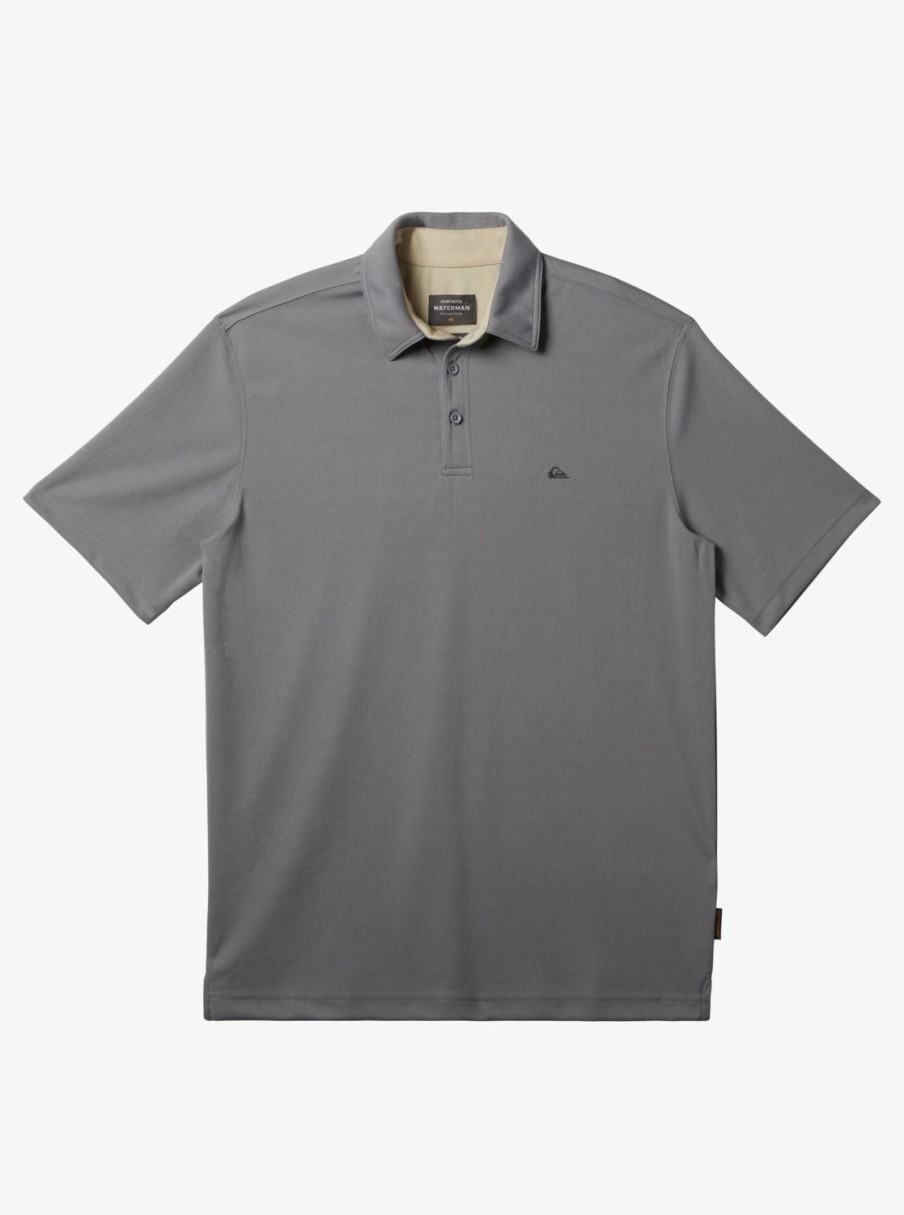 Waterman Quiksilver | Waterman Water Short Sleeve Polo Shirt Sharkskin