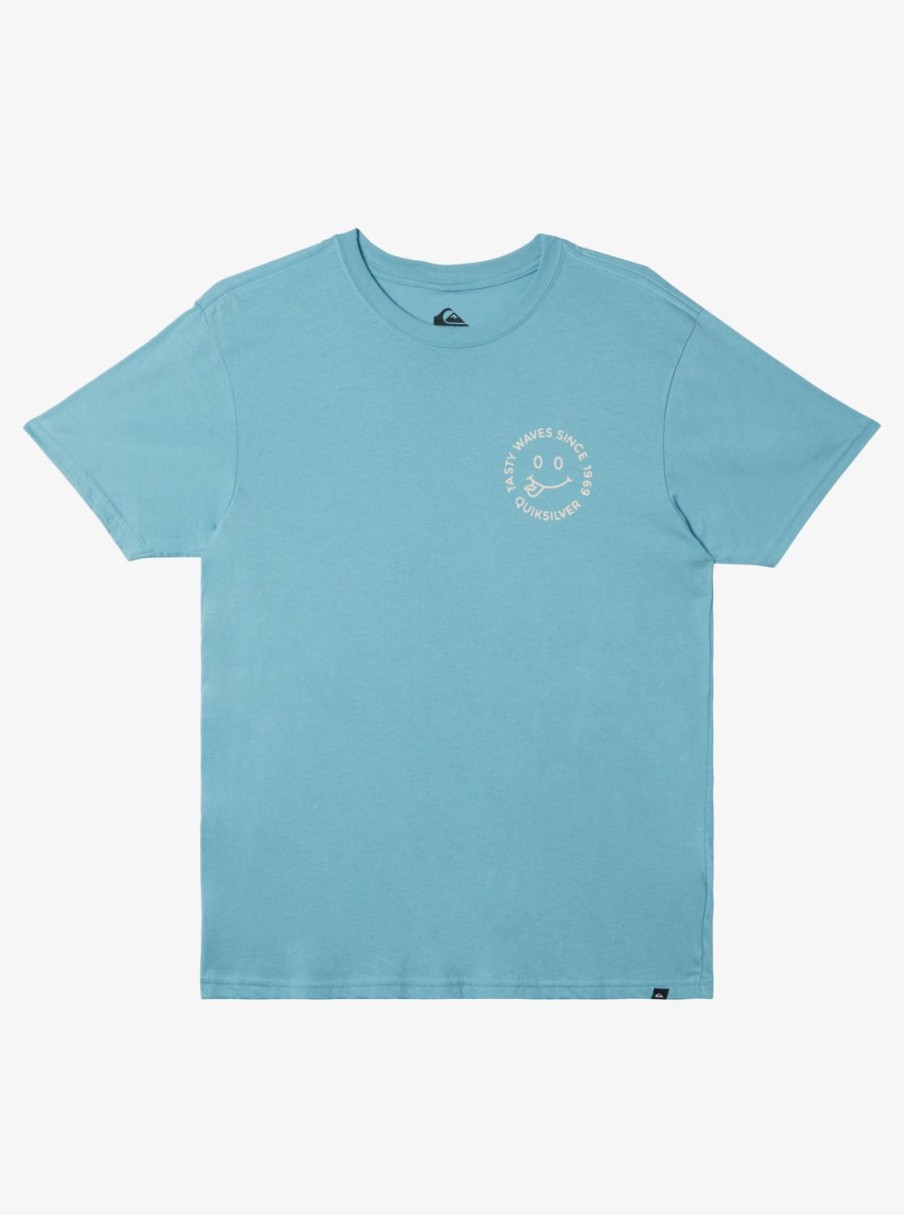 Mens Quiksilver Tees | Tasty Waves T-Shirt Reef Waters