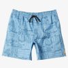 Mens Quiksilver Elastic Waist | Waterman Longboard Volley 17" Elastic Waist Shorts Dusk Blue Longboard