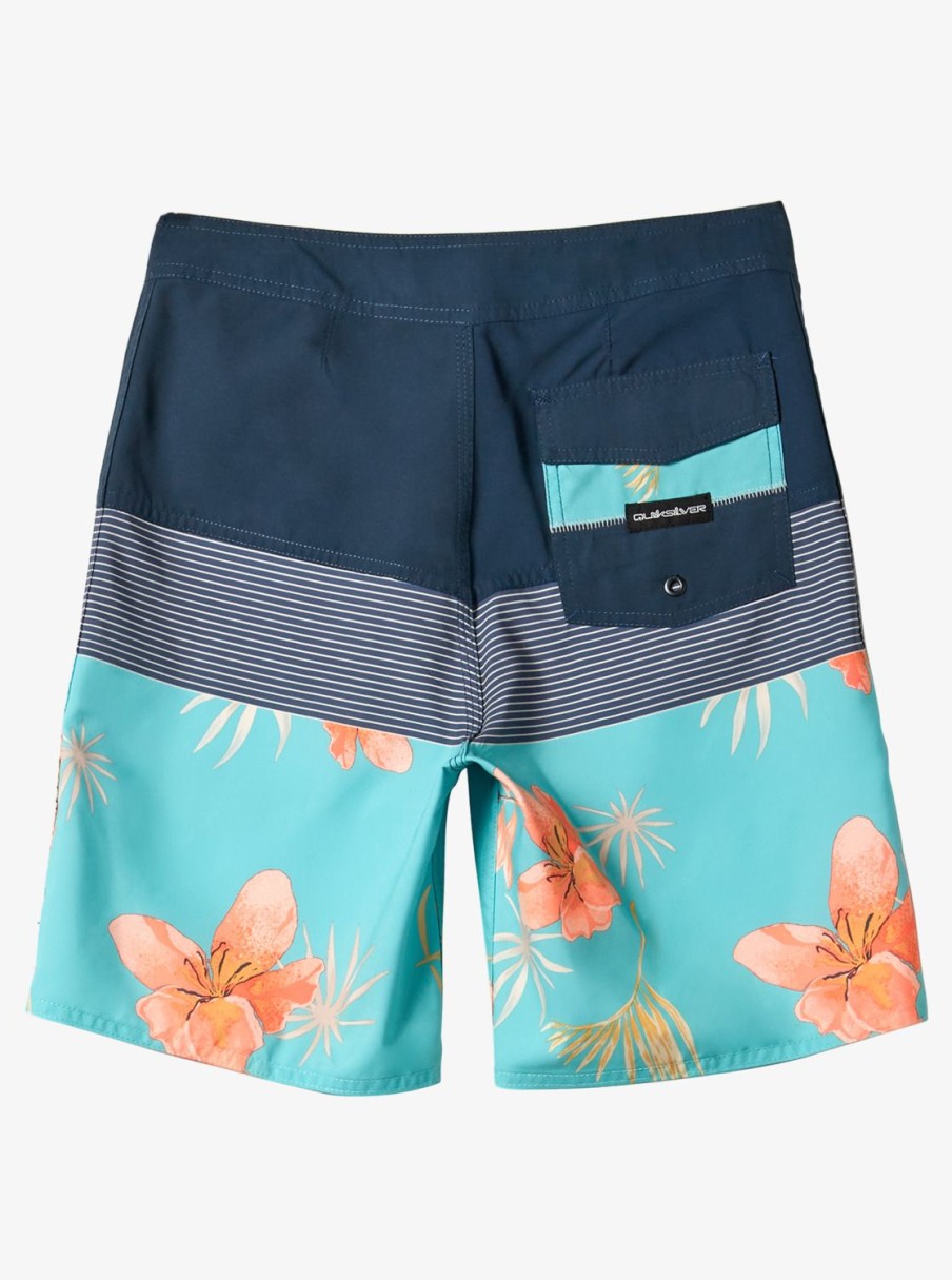 Boys Quiksilver Shorts | Boy'S 8-16 Everyday Panel 17" Boardshorts Midnight Navy