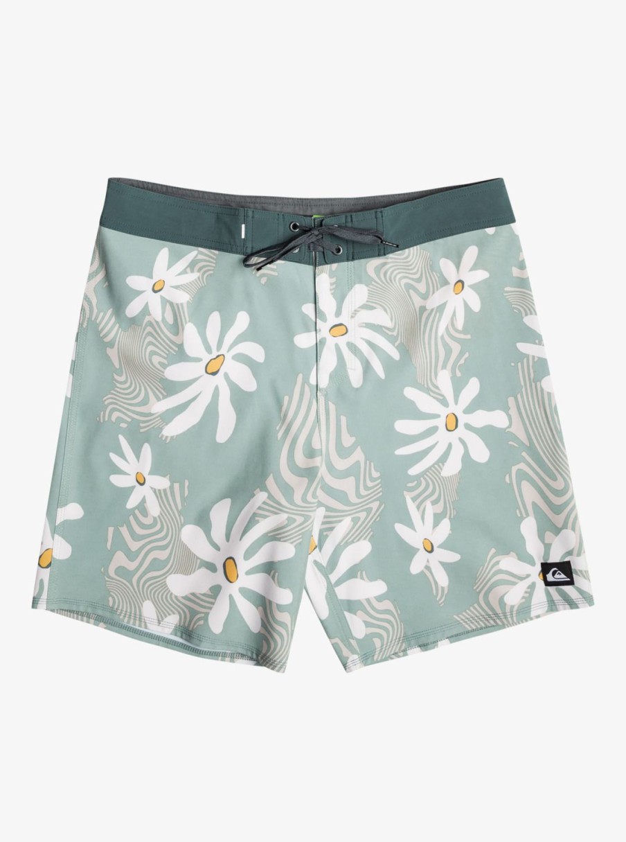 Mens Quiksilver Boardshorts | Surfsilk 69 18" Boardshorts Iceberg Green