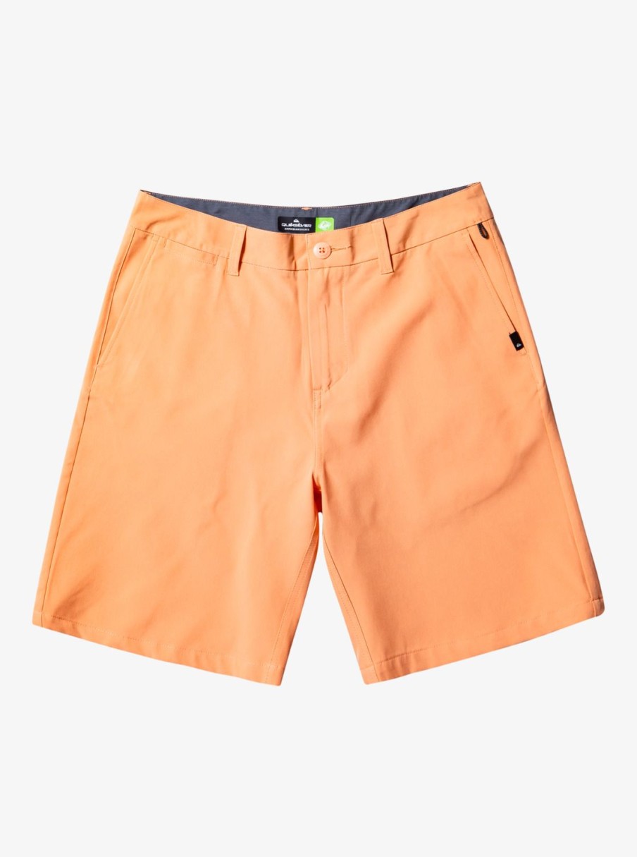 Mens Quiksilver Boardshorts | Ocean Union Amphibian 20" Hybrid Shorts Copper Tan