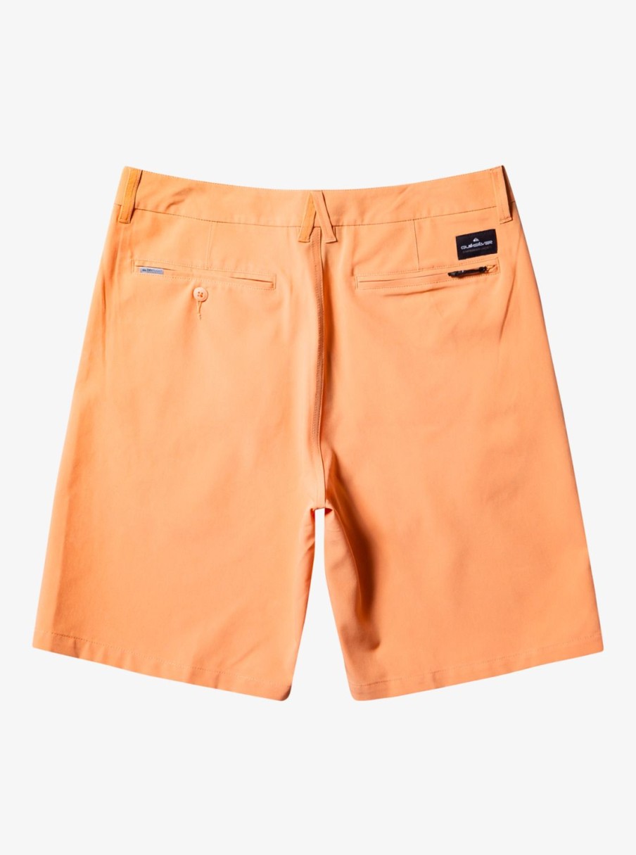 Mens Quiksilver Boardshorts | Ocean Union Amphibian 20" Hybrid Shorts Copper Tan