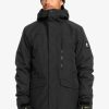 Mens Quiksilver Layers | Mission 3-In-1 Technical Snow Jacket True Black