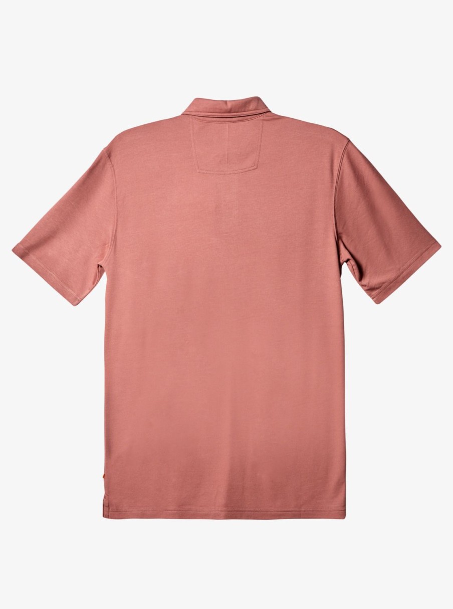 Waterman Quiksilver | Waterman Waterpolo Short Sleeve Polo Shirt Ash Rose