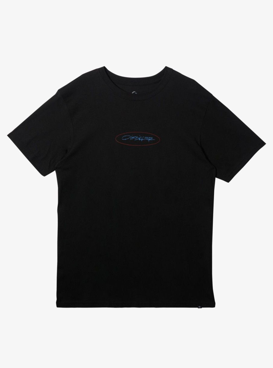 Mens Quiksilver Tees | Level Up T-Shirt Black