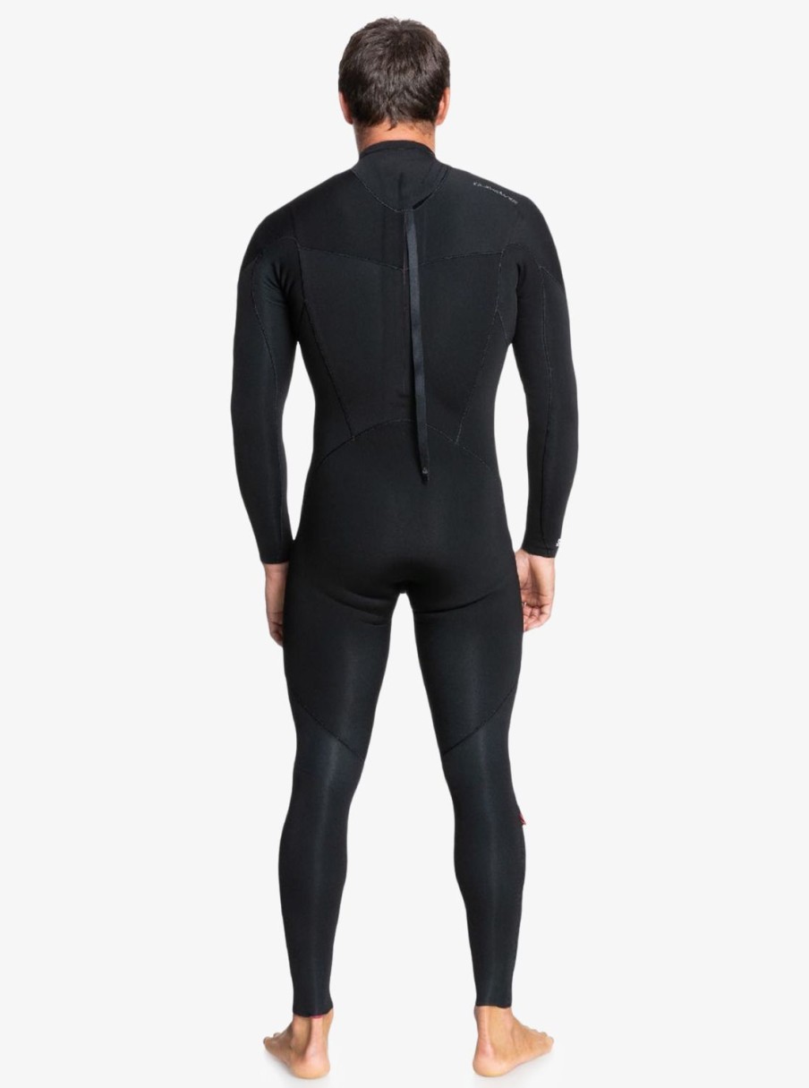 Mens Quiksilver Wetsuits | 5/4/3Mm Everyday Sessions Back Zip Wetsuit Black