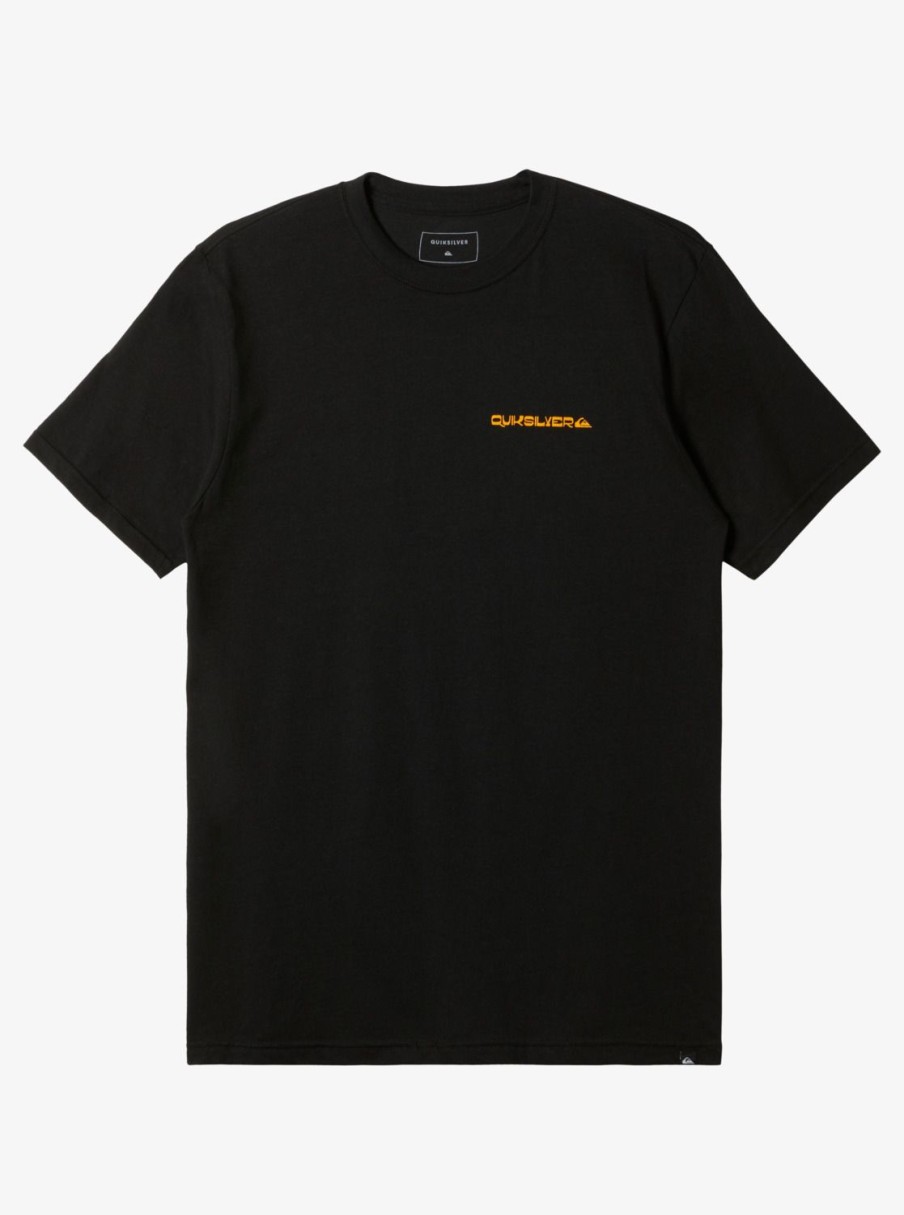 Mens Quiksilver Tees | Weird Trip T-Shirt Black