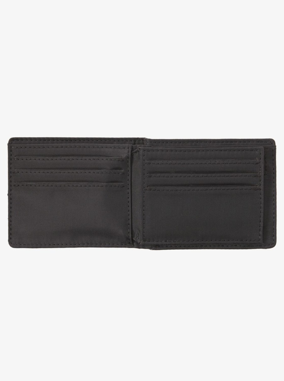 Mens Quiksilver Wallets | Stitchy Tri-Fold Wallet Black Black