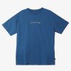 Mens Quiksilver Tees | New Instinct Short Sleeve Stn T-Shirt Dark Blue