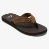 Mens Quiksilver Sandals | Carver Suede Core Sandals Brown 1