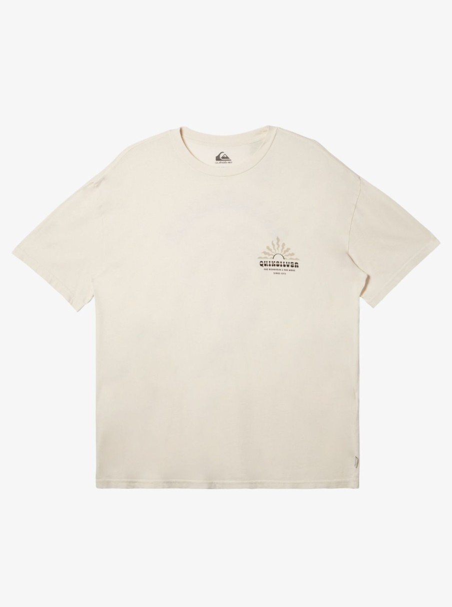 Mens Quiksilver Tees | Bloom T-Shirt Birch