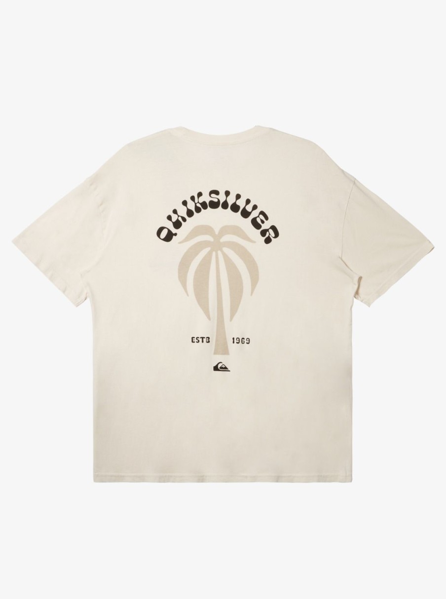 Mens Quiksilver Tees | Bloom T-Shirt Birch