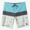 Mens Quiksilver Boardshorts | Surfsilk Panel 20" Boardshorts Snow White Palm Spritz