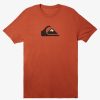 Mens Quiksilver Tees | Comp Logo T-Shirt Baked Clay