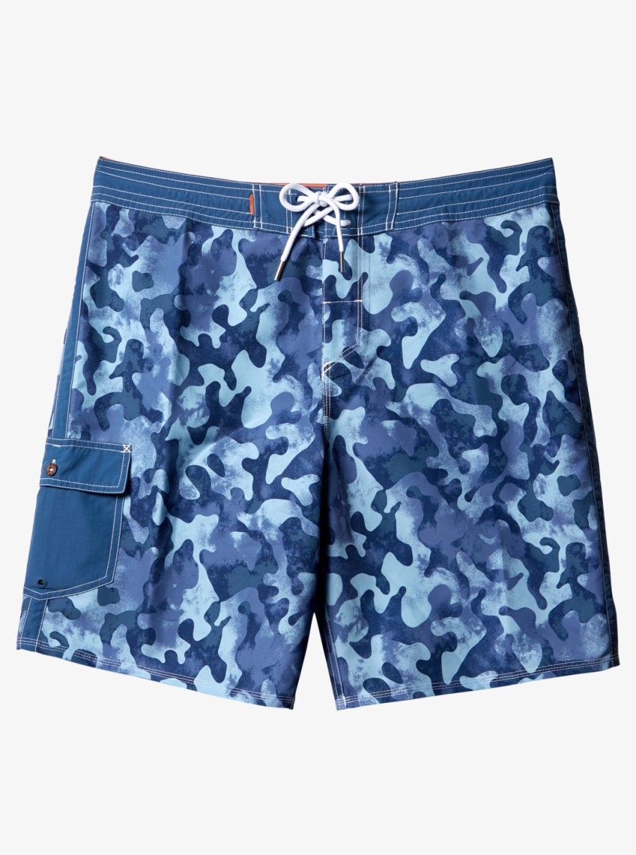 Waterman Quiksilver | Waterman Throwback Camo 19" Boardshorts Ensign Blue Throwback