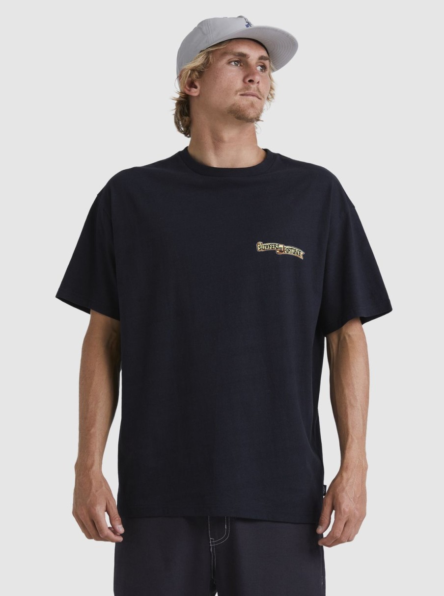 Mens Quiksilver Tees | Boogieman T-Shirt Black