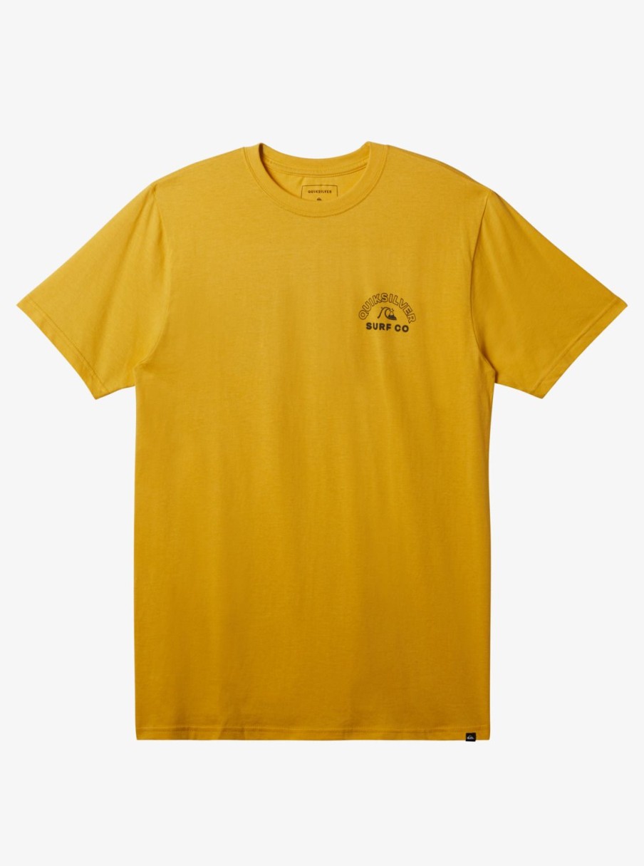 Mens Quiksilver Tees | Timeless Spin T-Shirt Yolk Yellow