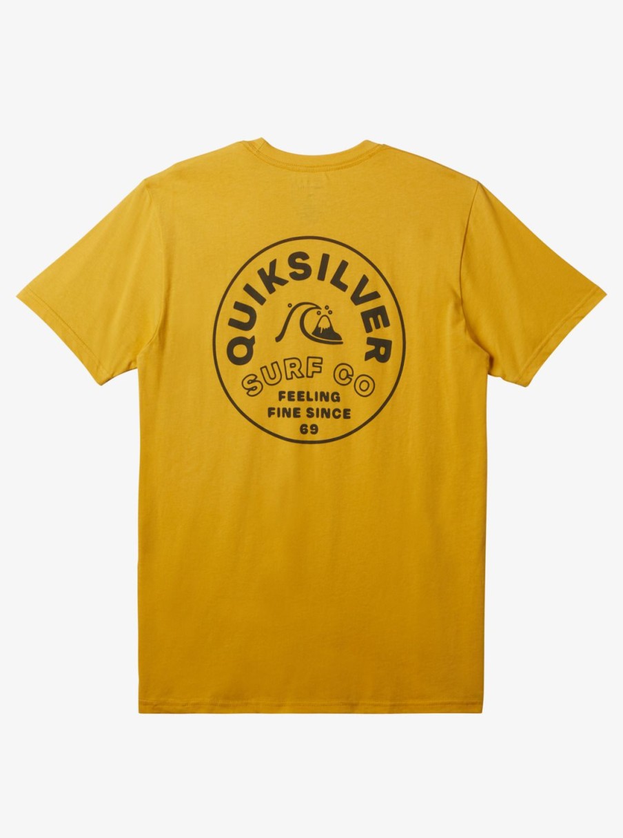 Mens Quiksilver Tees | Timeless Spin T-Shirt Yolk Yellow