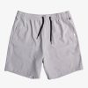 Mens Quiksilver Boardshorts | Ocean Elastic Waist 18" Amphibian Shorts Sleet