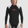 Mens Quiksilver Wetsuits | 2/2Mm Capsule Saturn Long Sleeve Spring Suit Black/Lunar Rock