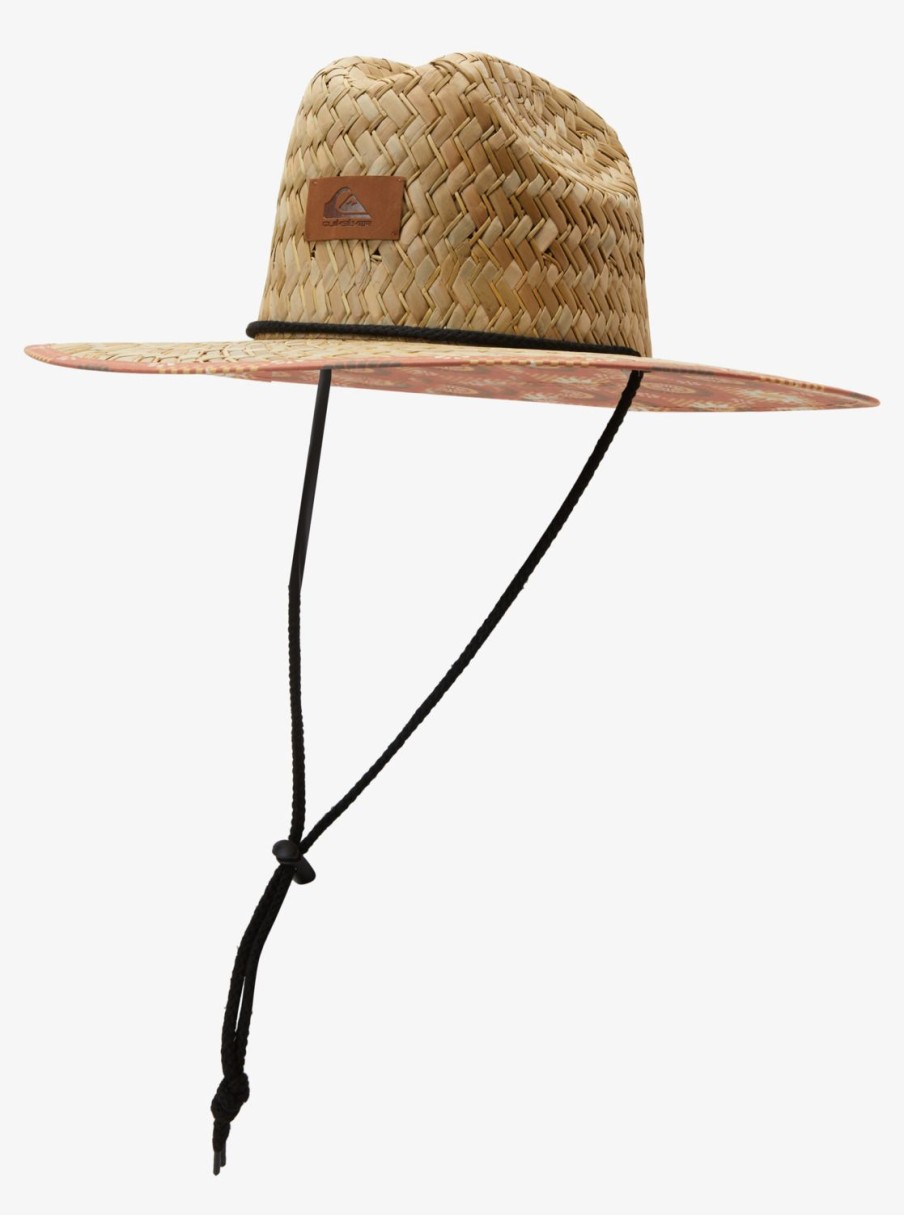 Mens Quiksilver Hats | Outsider Straw Lifeguard Hat Baked Clay