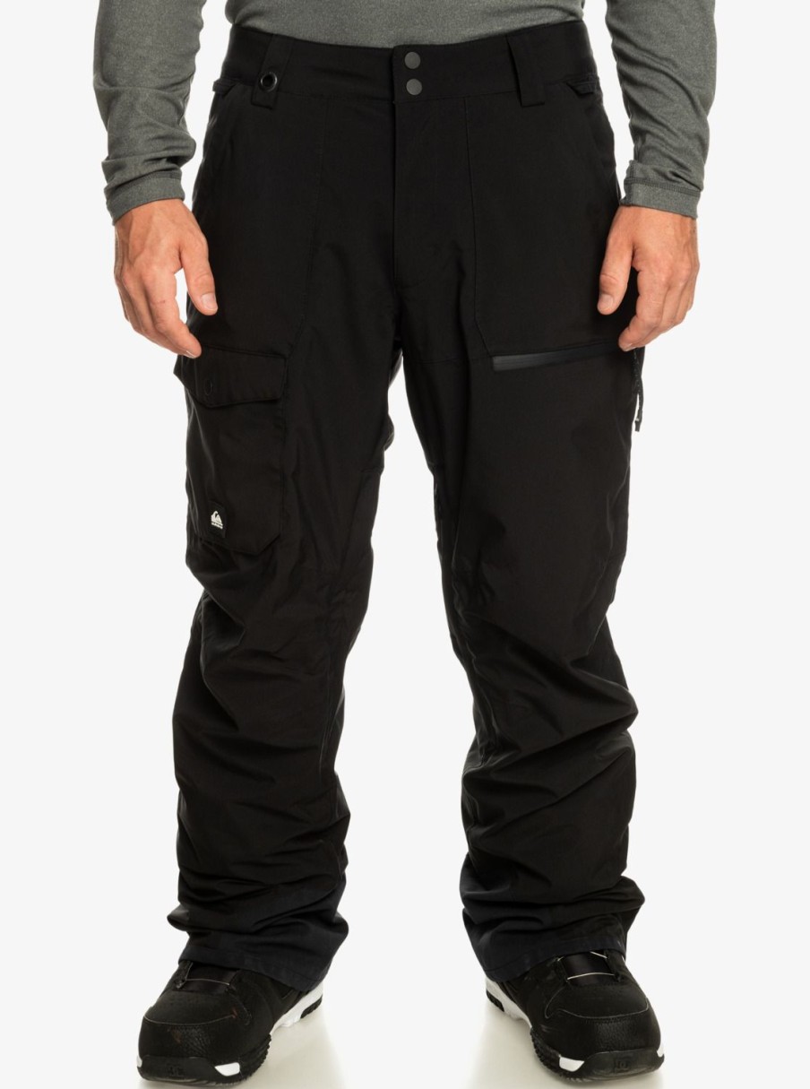 Mens Quiksilver Snow Pants | Utility Shell Snow Pants True Black