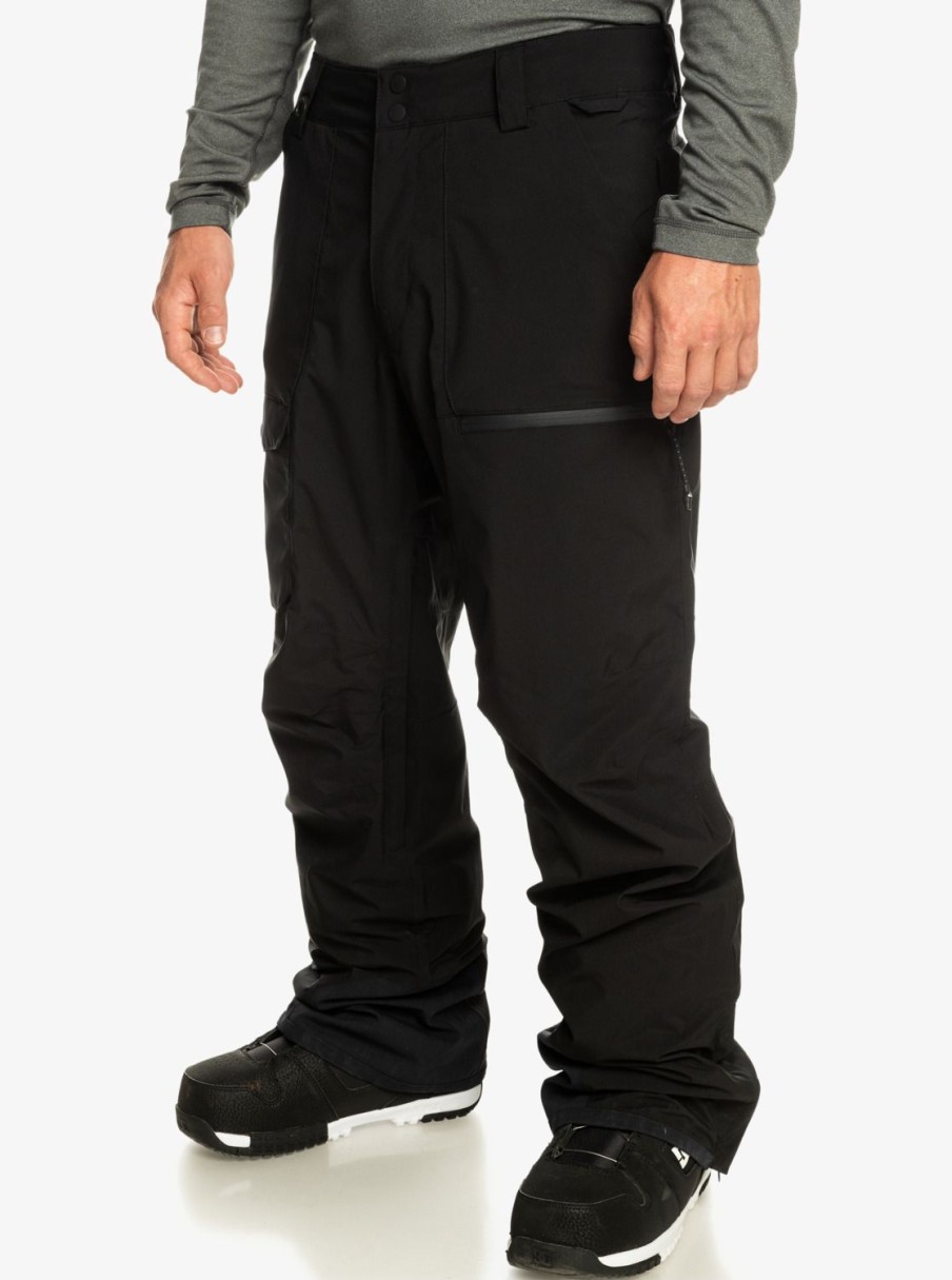 Mens Quiksilver Snow Pants | Utility Shell Snow Pants True Black