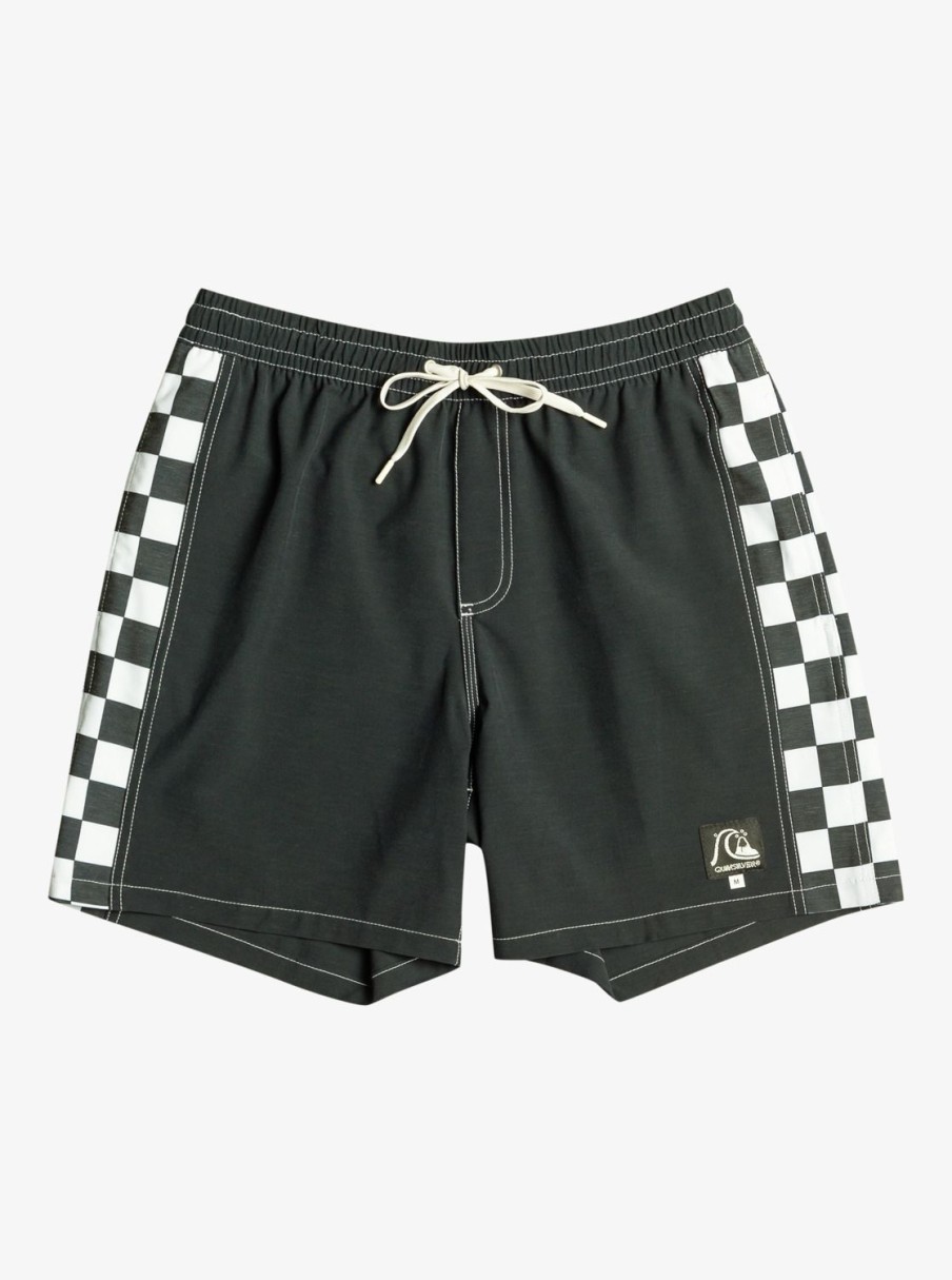 Mens Quiksilver Elastic Waist | Original Arch 17" Volleys Black