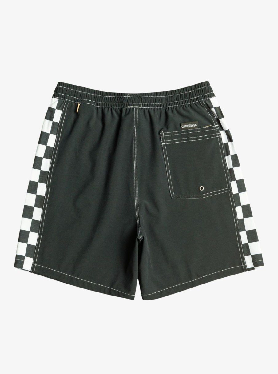 Mens Quiksilver Elastic Waist | Original Arch 17" Volleys Black