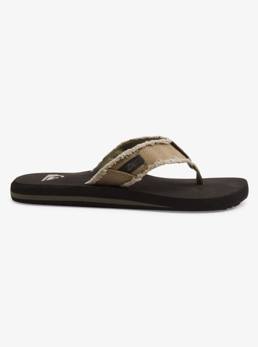 Mens Quiksilver Sandals | Monkey Abyss Sandals Green/Black/Brown