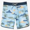 Mens Quiksilver Boardshorts | Surfsilk Scallop 19" Boardshorts Sky Blue