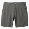 Mens Quiksilver Boardshorts | E Union Heather 18" Amphibian Boardshorts Black