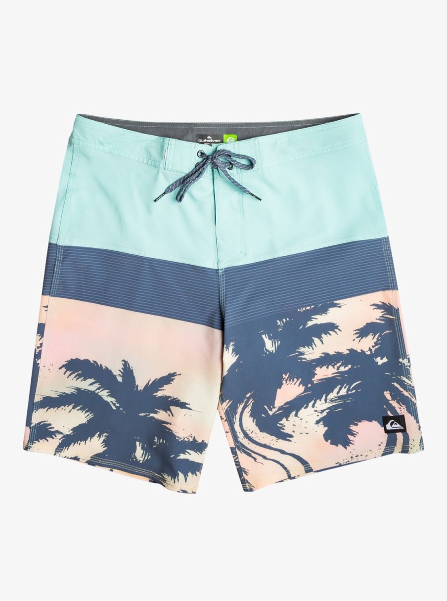 Mens Quiksilver Boardshorts | Surfsilk Panel 20" Boardshorts Pastel Turquoise