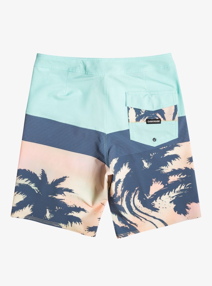 Mens Quiksilver Boardshorts | Surfsilk Panel 20" Boardshorts Pastel Turquoise