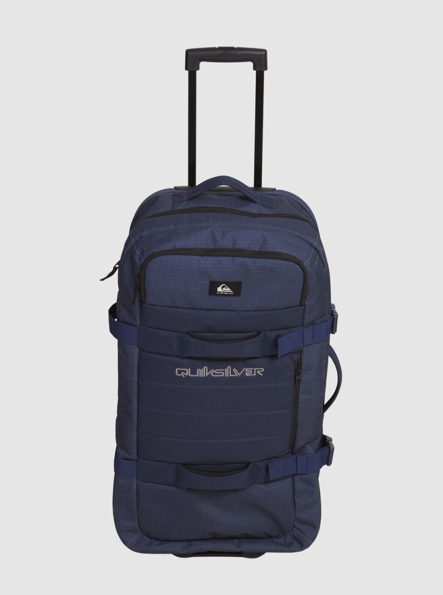 Mens Quiksilver Backpacks & Bags | New Reach 100L Large Wheeled Suitcase Naval Academy