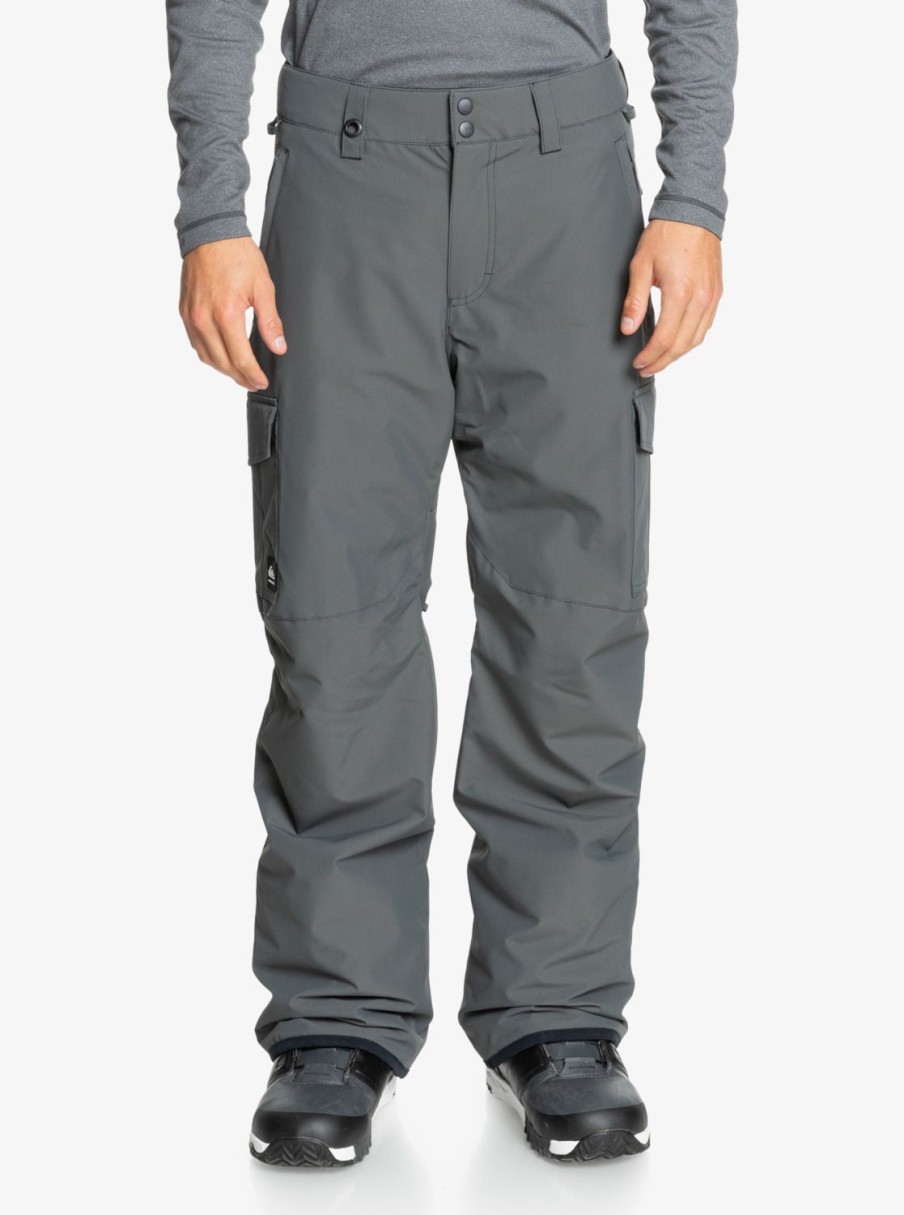 Mens Quiksilver Snow Pants | Porter Insulated Snow Pants Iron Gate