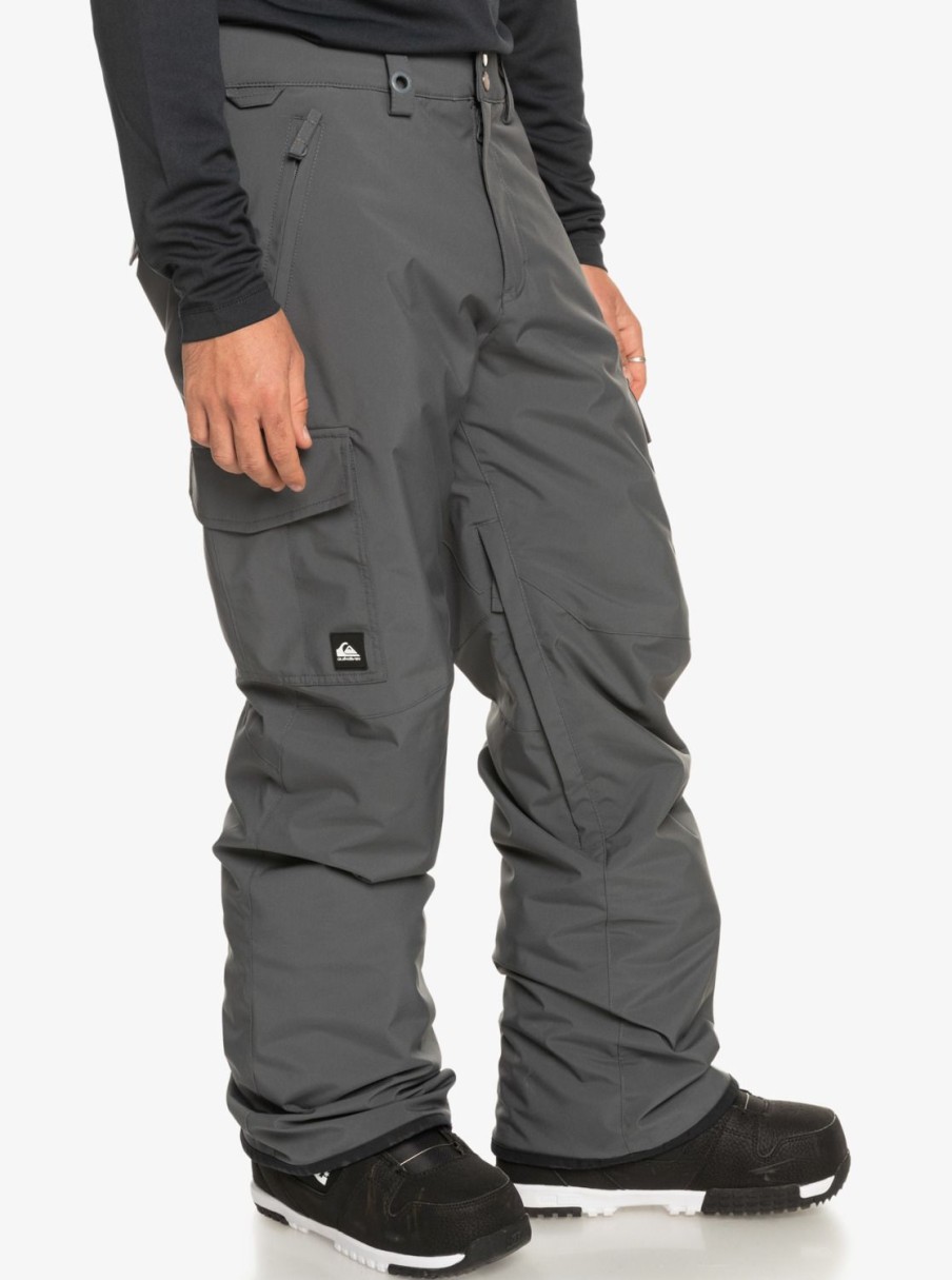 Mens Quiksilver Snow Pants | Porter Insulated Snow Pants Iron Gate