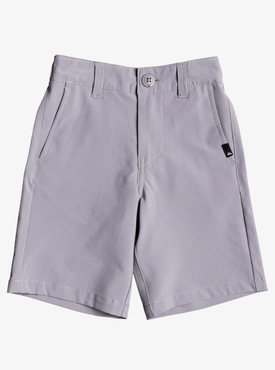 Boys Quiksilver Shorts | Boy'S 2-7 Union Amphibian 14" Hybrid Shorts Sleet