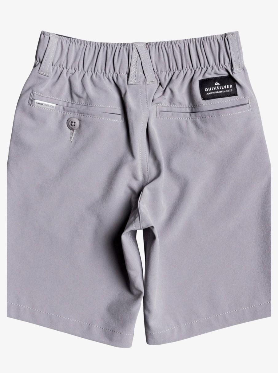 Boys Quiksilver Shorts | Boy'S 2-7 Union Amphibian 14" Hybrid Shorts Sleet