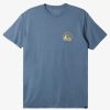 Mens Quiksilver Tees | Clean Circle T-Shirt Bering Sea