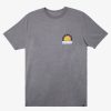 Mens Quiksilver Tees | Sunset Dreams T-Shirt Medium Grey Heather