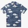 Mens Quiksilver Shirts & Polos | Waterman Dive Sites Woven Shirt Ensign Blue Dive Sites